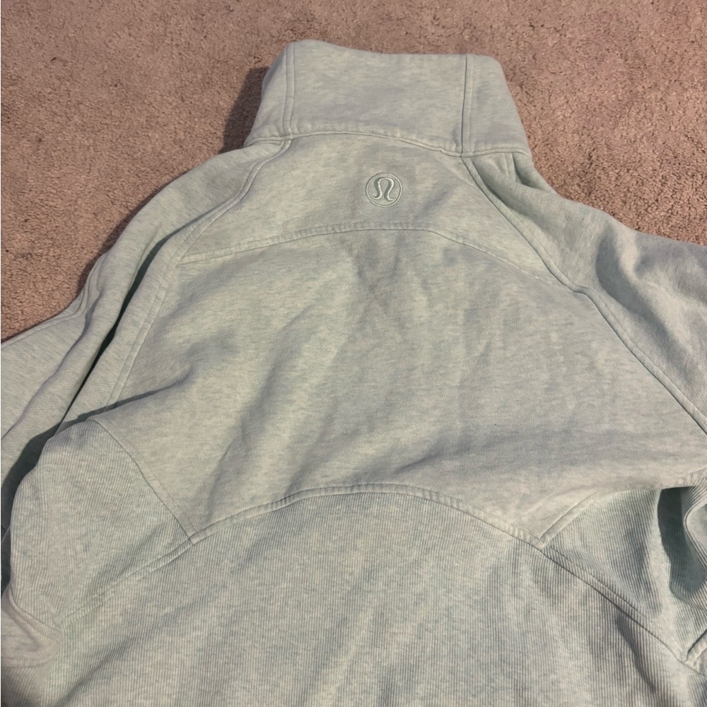 Light Green Quarter-Zip Pullover - image 4
